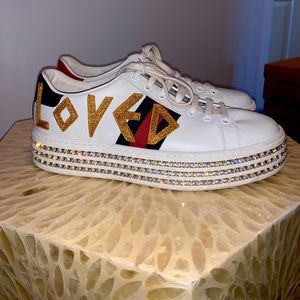Gucci Ace sneaker with crystals